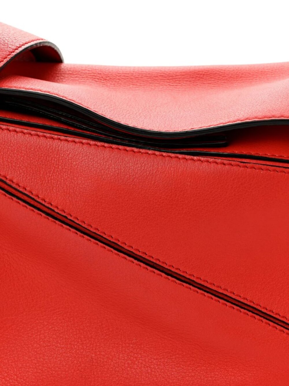 Loewe Calfskin Puzzle Bag Scarlet Shoulder Bag Crossbody - Picture 9 of 13